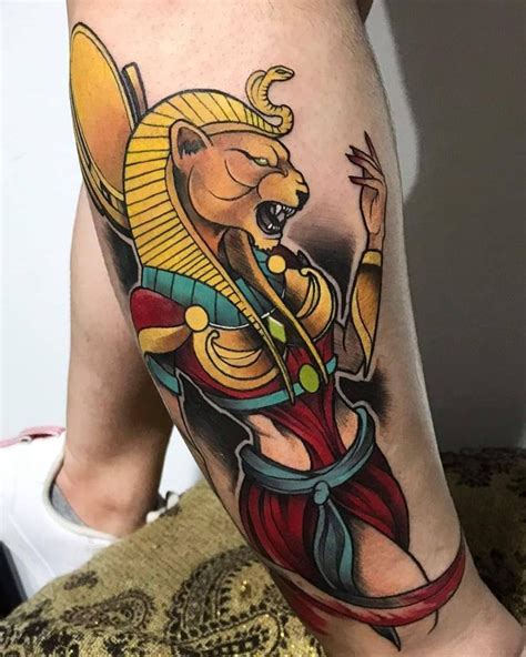 sekhmet tattoo|egyptian mythology tattoos.